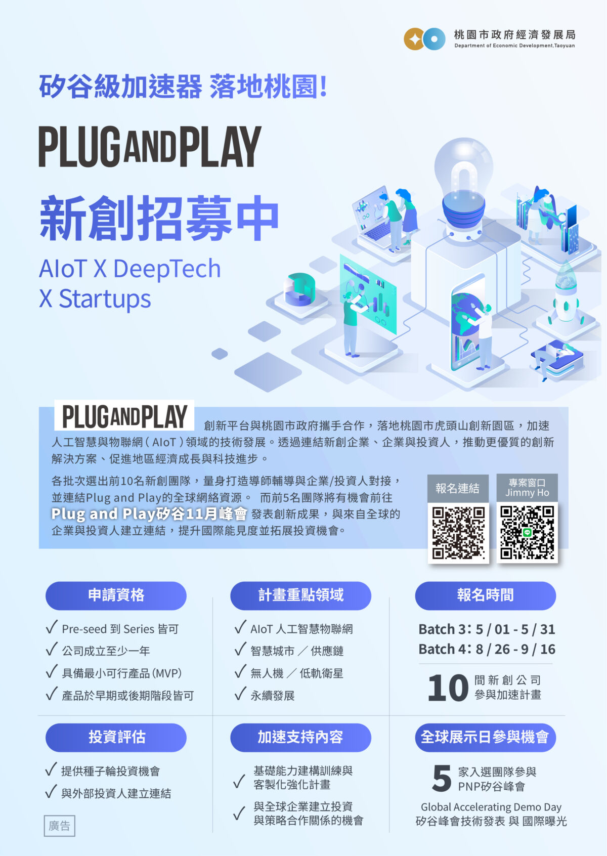 桃園攜手PNP招募新創Batch 3!聚焦AI與衛星鏈結全球 S 378150916