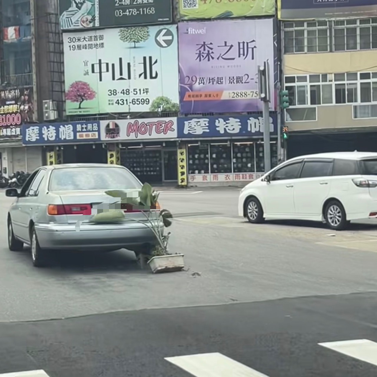 後車廂夾盆栽跑整路!楊梅警:載運未固定最高罰1萬8 後車廂夾盆栽跑整路!楊梅警:載運未固定最高罰1萬8
