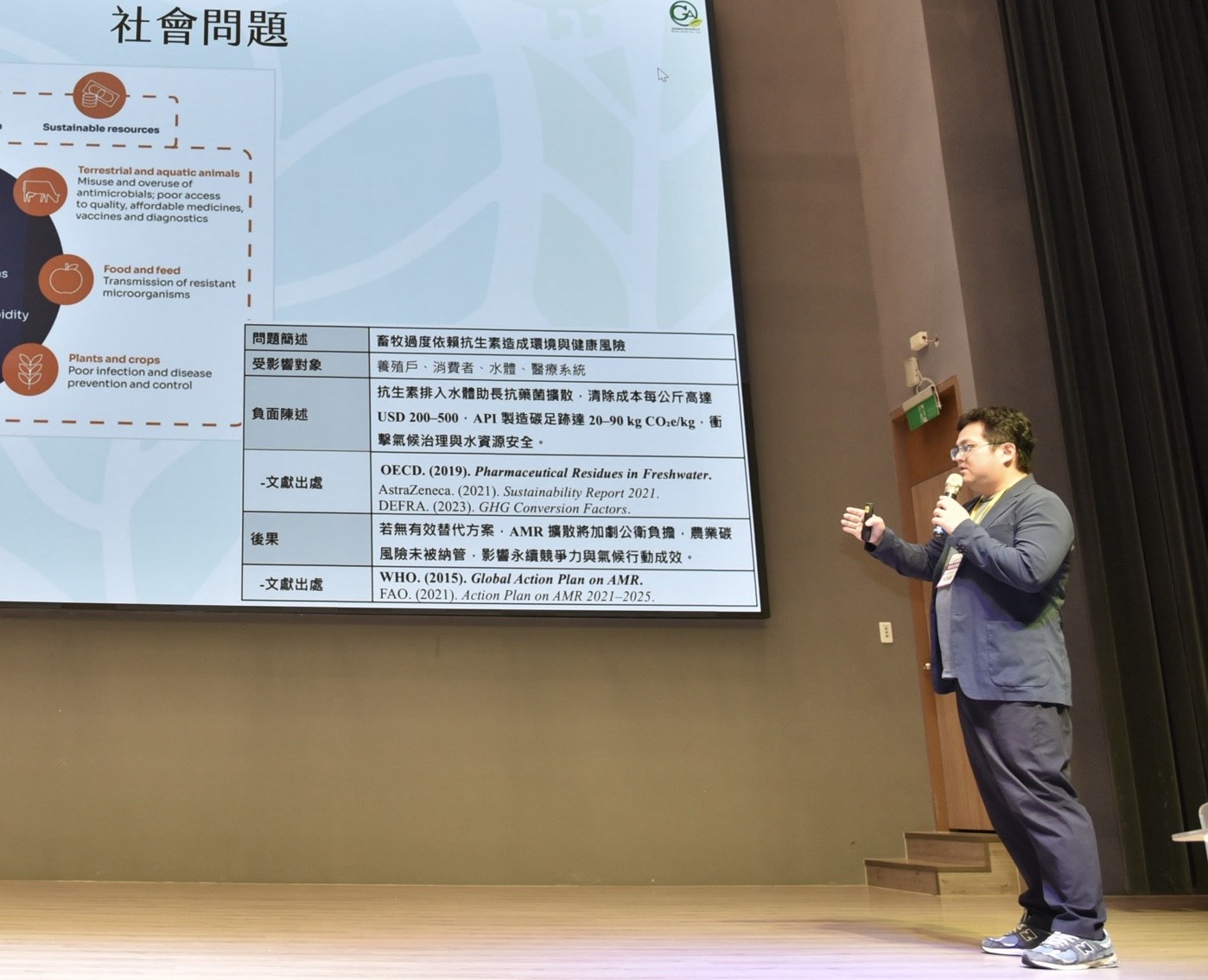 圖二：2025社會企業競賽洺鈞畜產科技競賽簡報過程 0 0