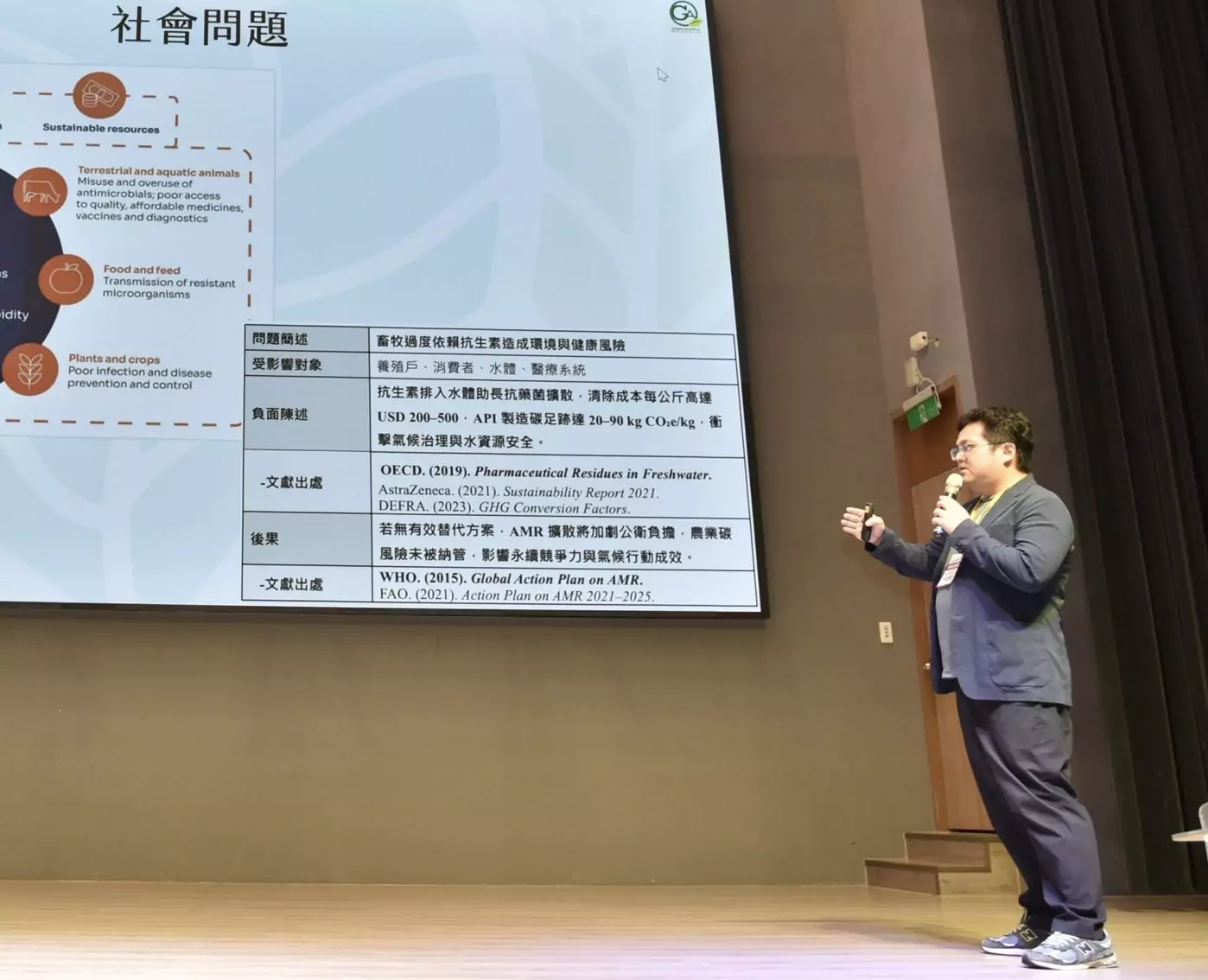 圖二：2025社會企業競賽洺鈞畜產科技競賽簡報過程 0 0