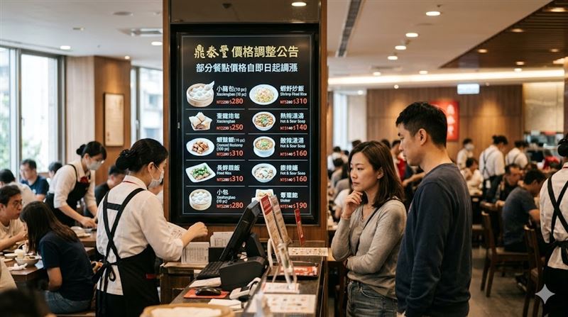 鼎泰豐6/22漲聲響起 消費者反應兩極 鼎泰豐6/22漲聲響起 消費者反應兩極