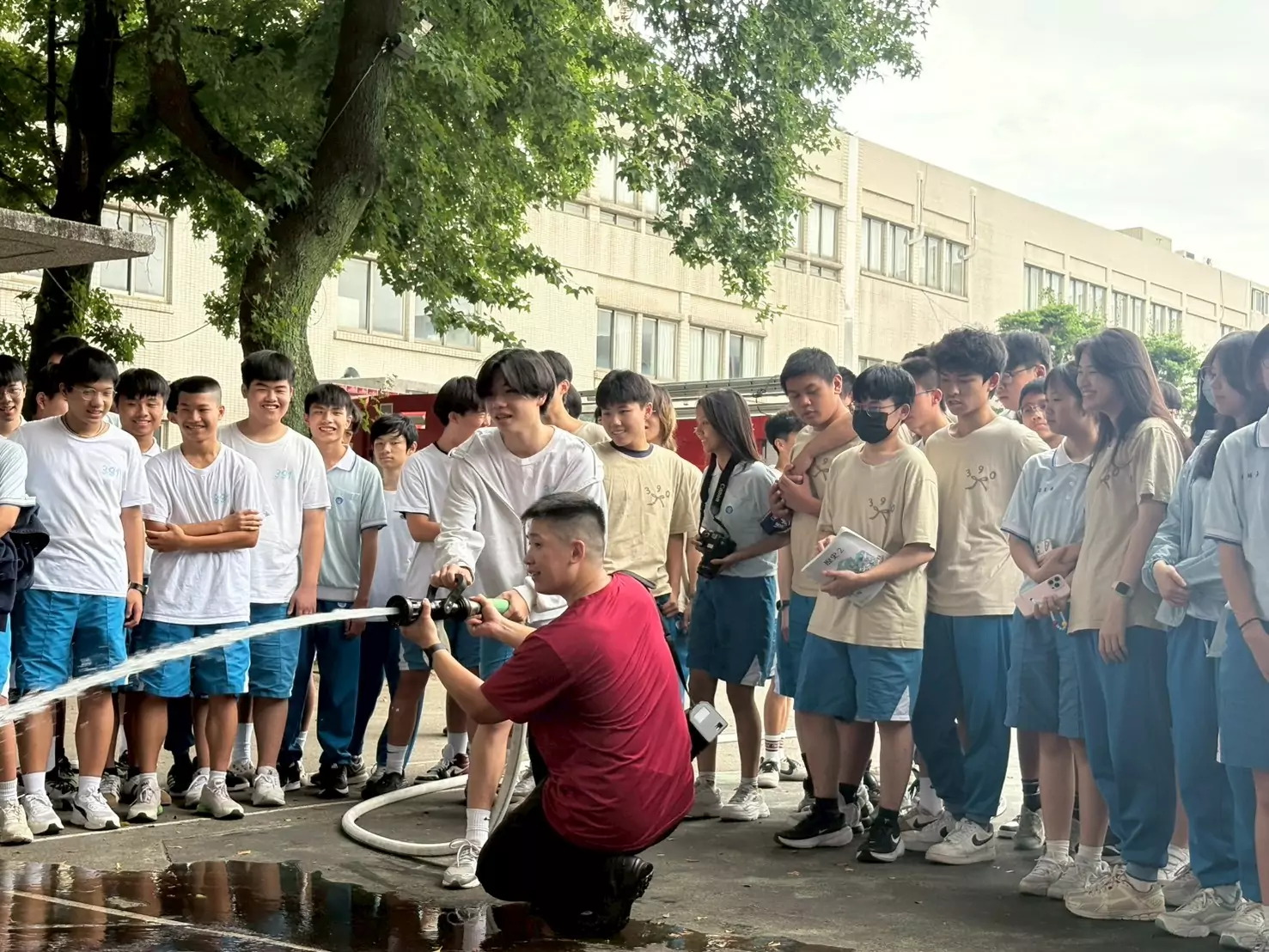 桃消復旦分隊前進高中校園 實作中學習防災觀念 S 30138496 0