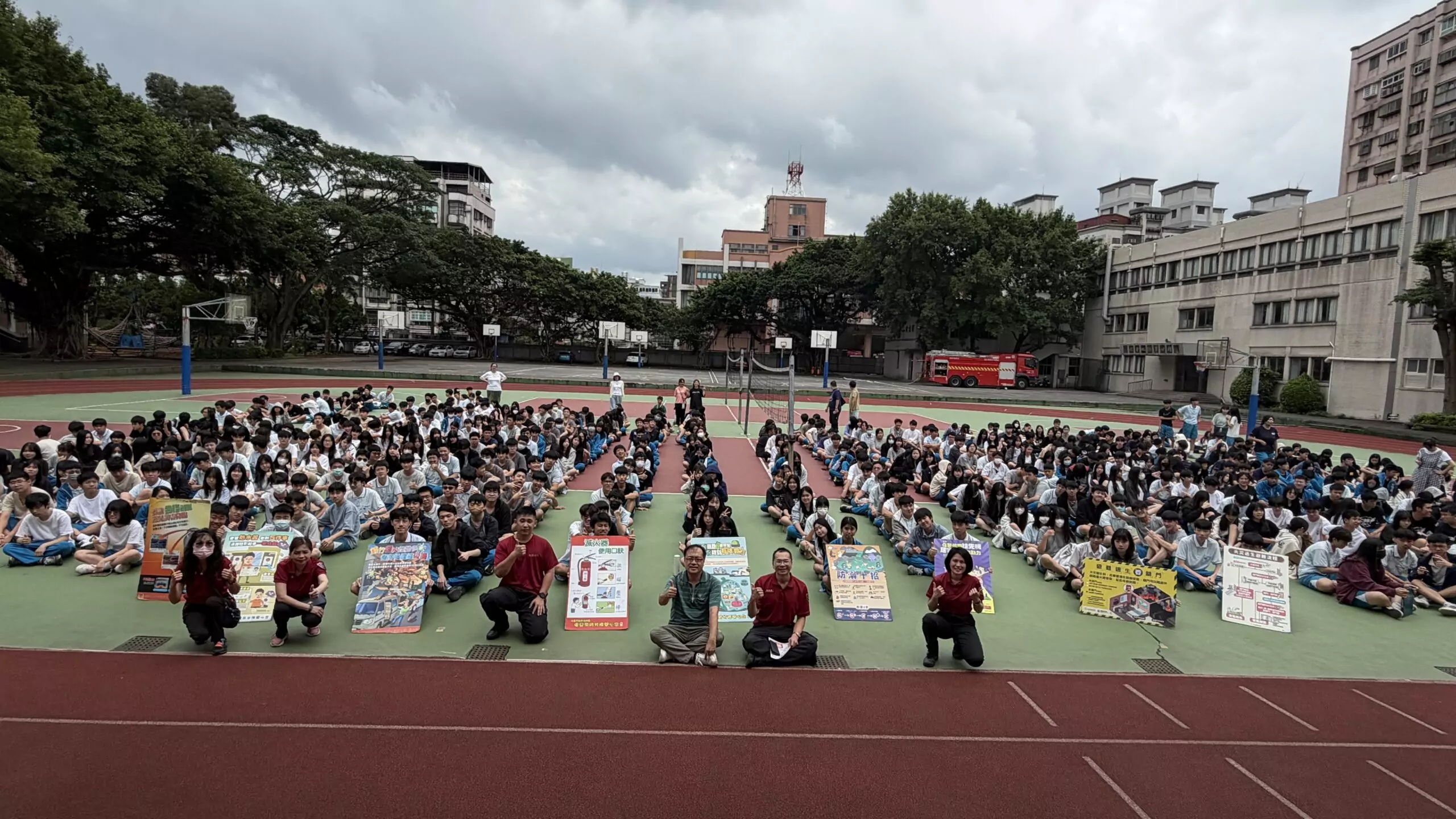 桃消復旦分隊前進高中校園 實作中學習防災觀念 桃消復旦分隊前進高中校園 實作中學習防災觀念