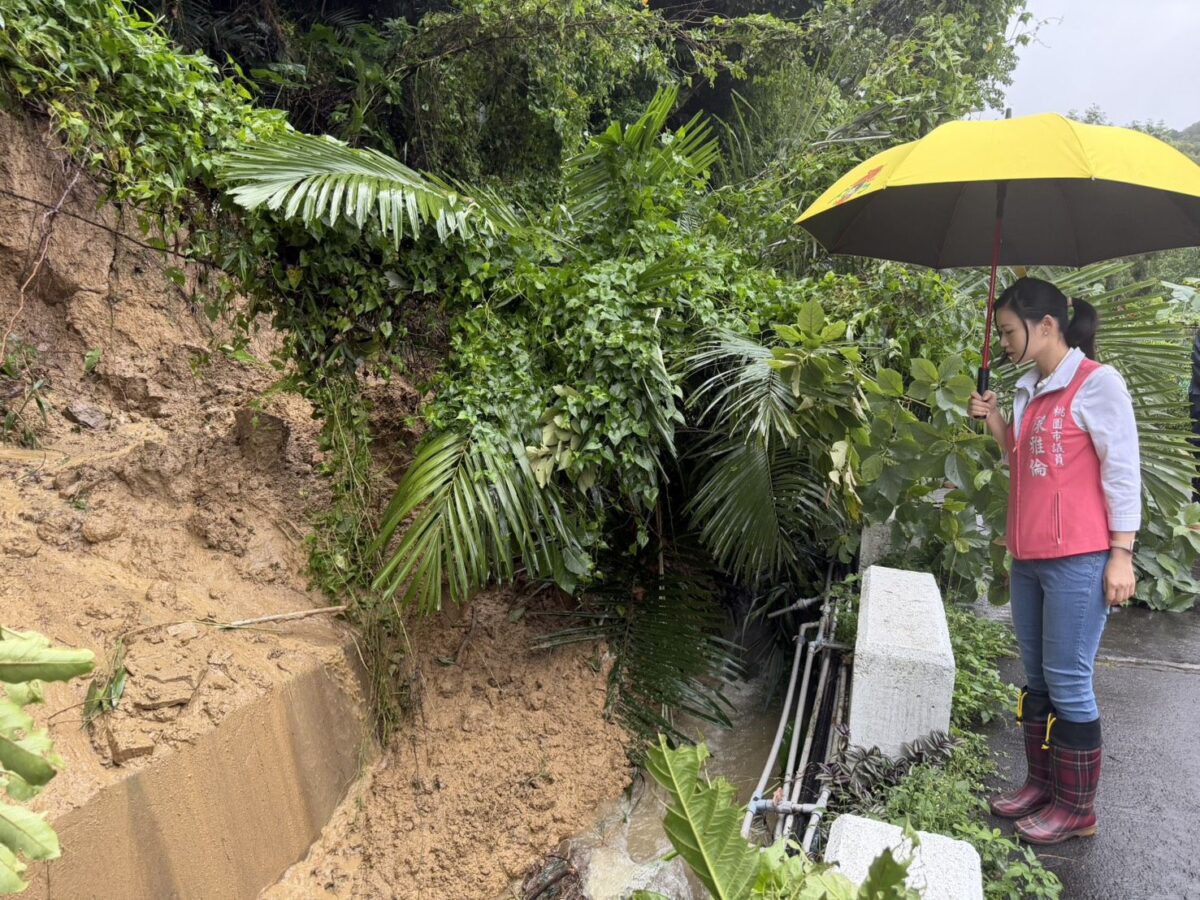 豪雨釀龜山張厝土石崩落 陳雅倫急會勘促搶修 wp 17810873174264072108451521126081