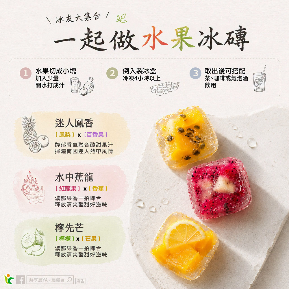 夏天必學!熱帶水果變身冰磚好消暑 3種水果組合超經典 1740797497 964504163223326 6337690397432849247 n