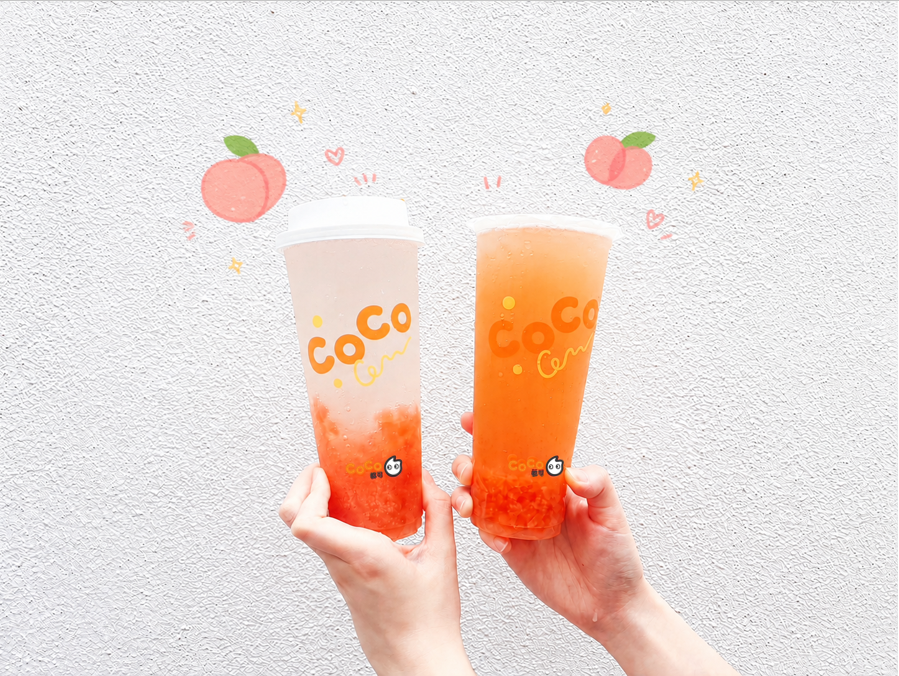 今夏最桃氣的手搖來了!CoCo都可蜜桃氣泡、蜜桃烏龍香香上市! 5454 2
